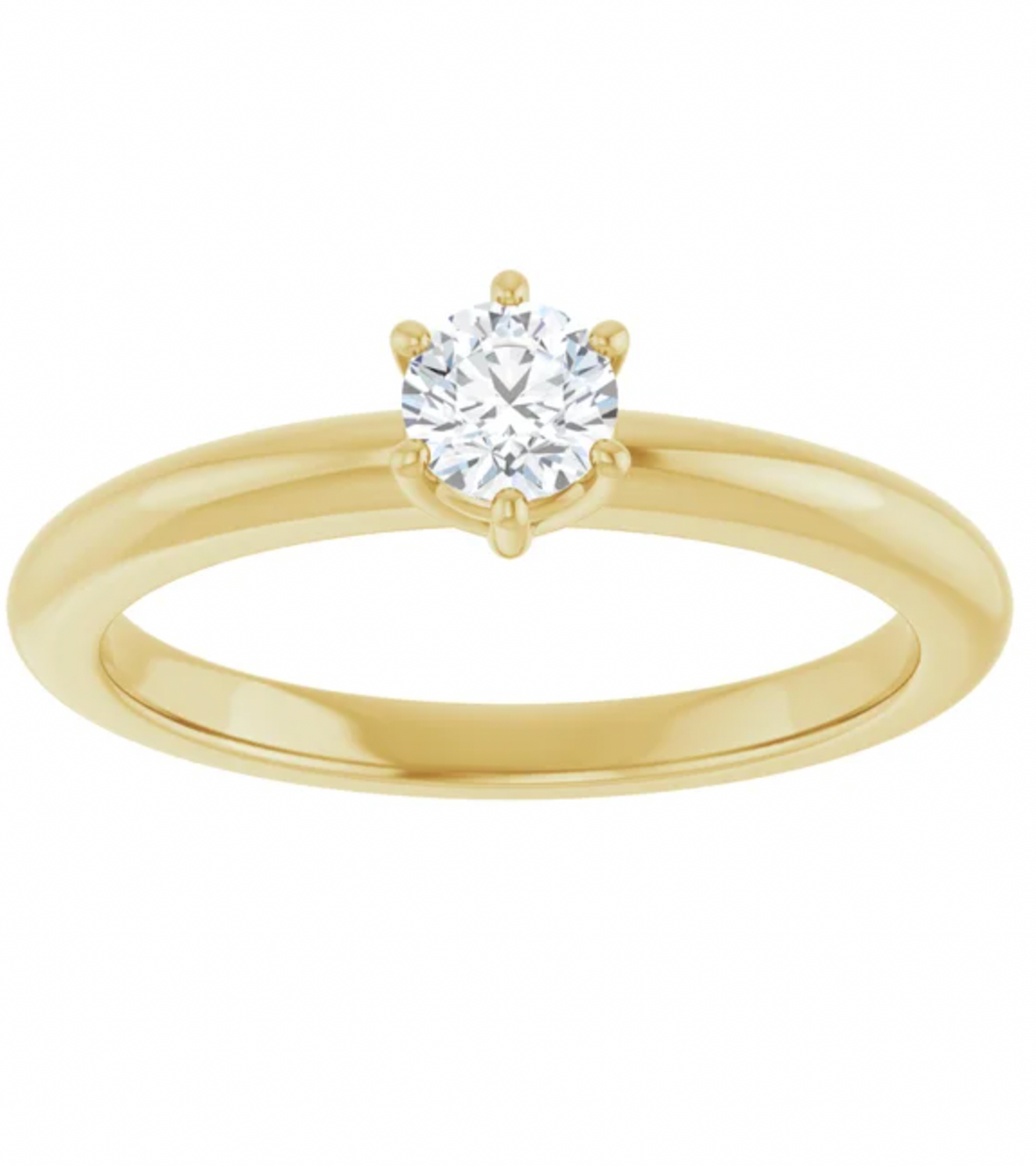 Anillo de compromiso Solitario