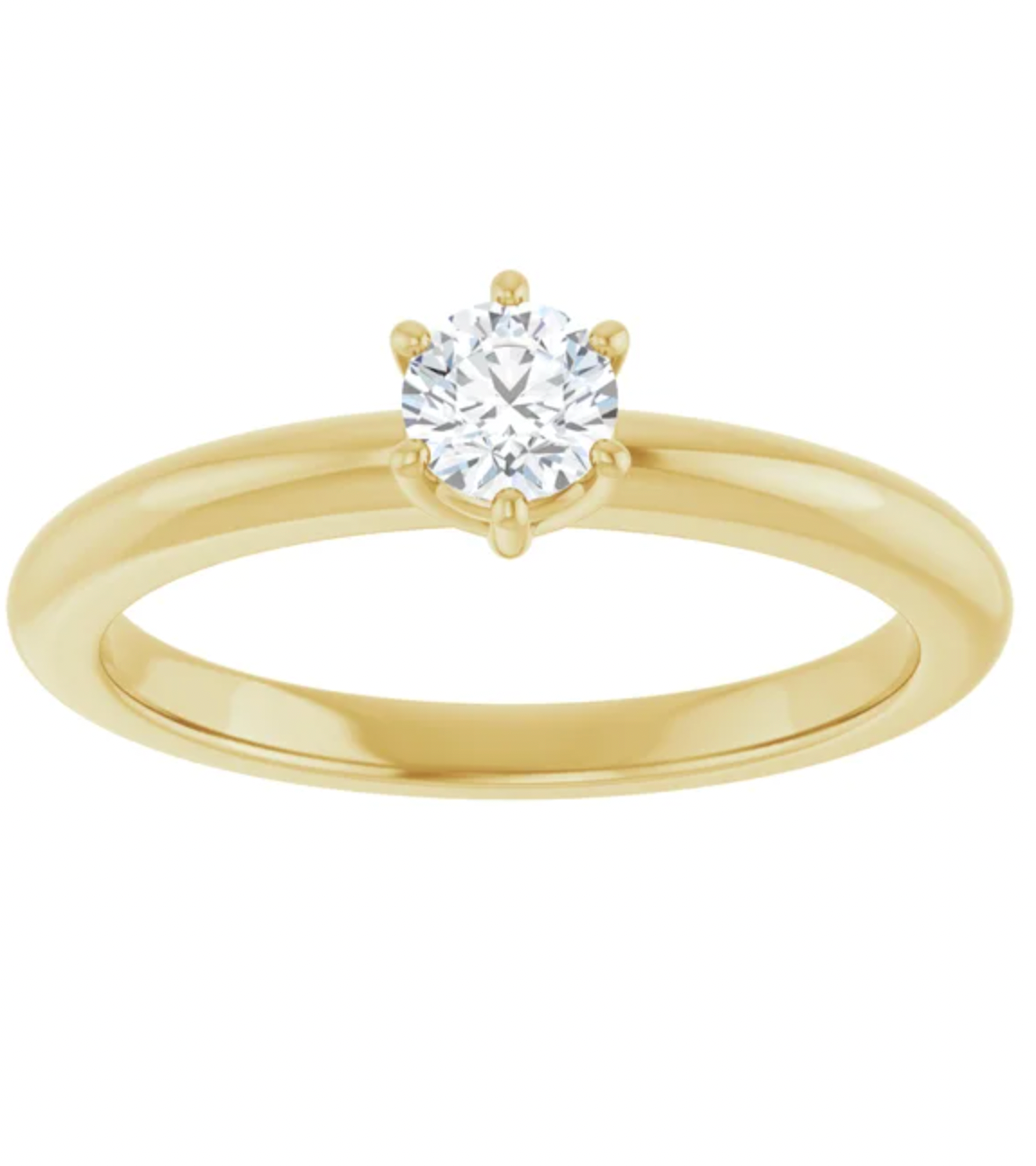 Anillo de compromiso Solitario