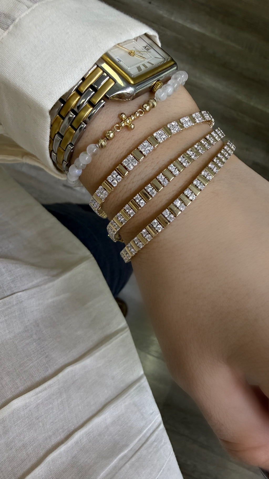 Pulsera de Diamantes y Oro