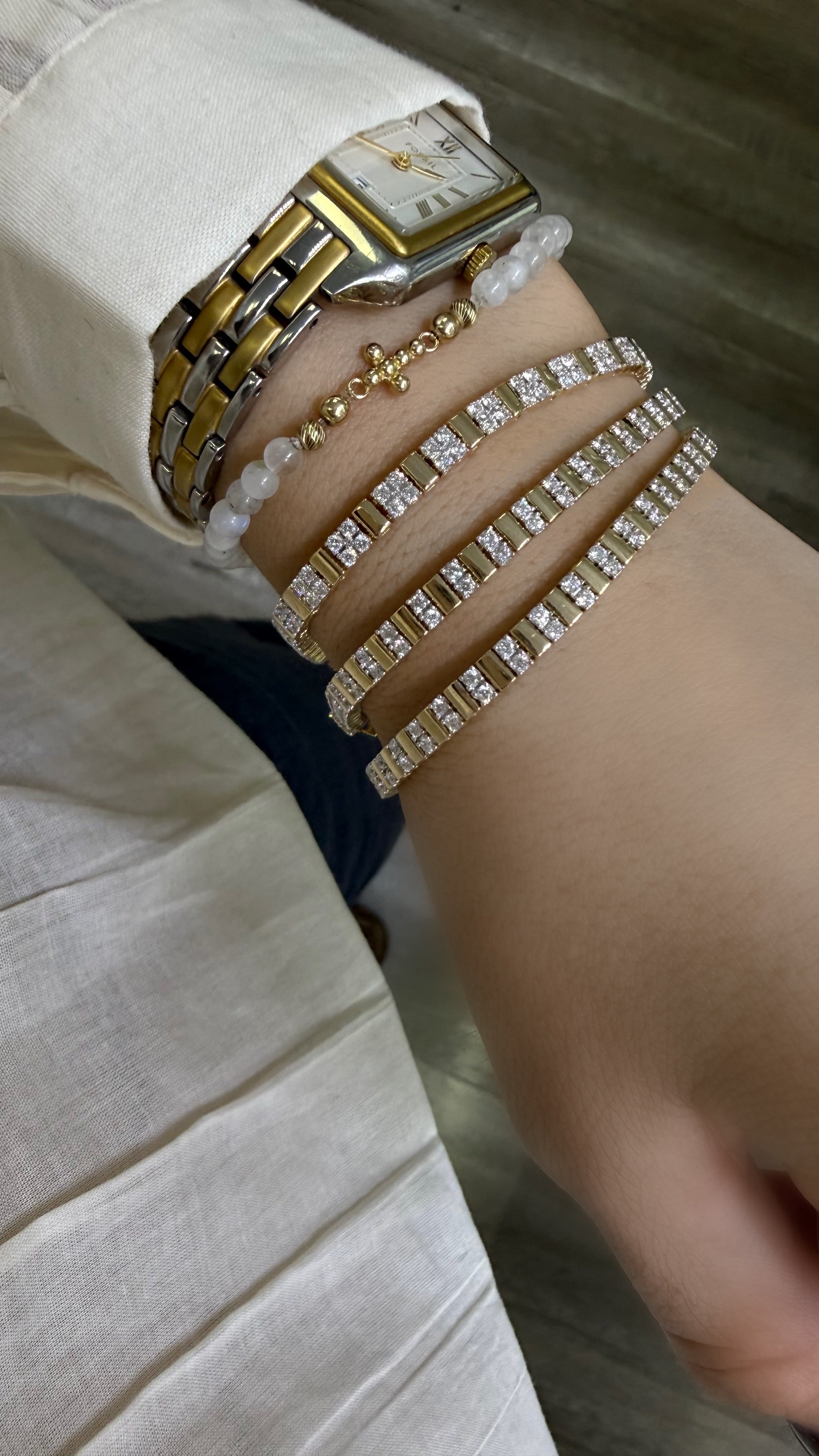 Pulsera de Diamantes y Oro