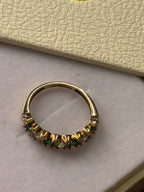 Anillo media churumbela verde