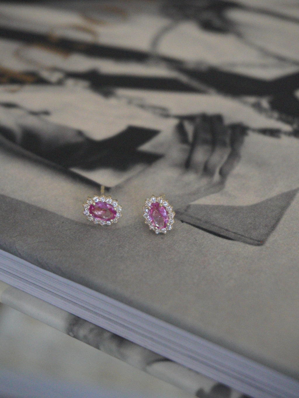 Aretes Ladydi Zafiro rosas