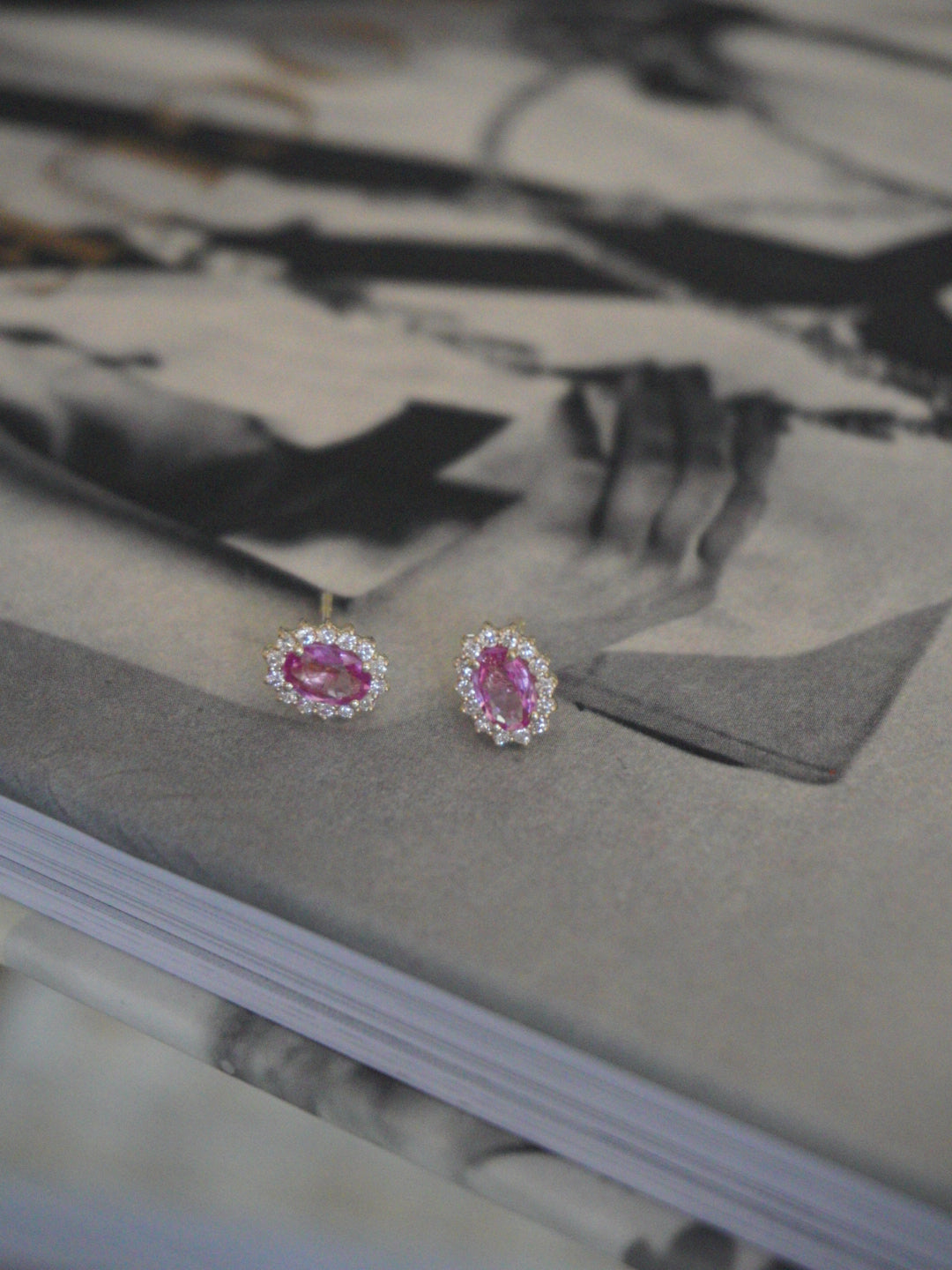 Aretes Ladydi Zafiro rosas