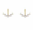 Earjackets Diamantes y Perlas