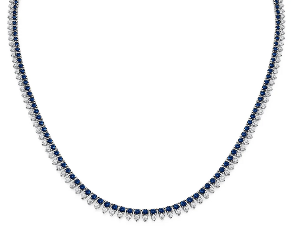 Collar Tennis con Gotas diamantes