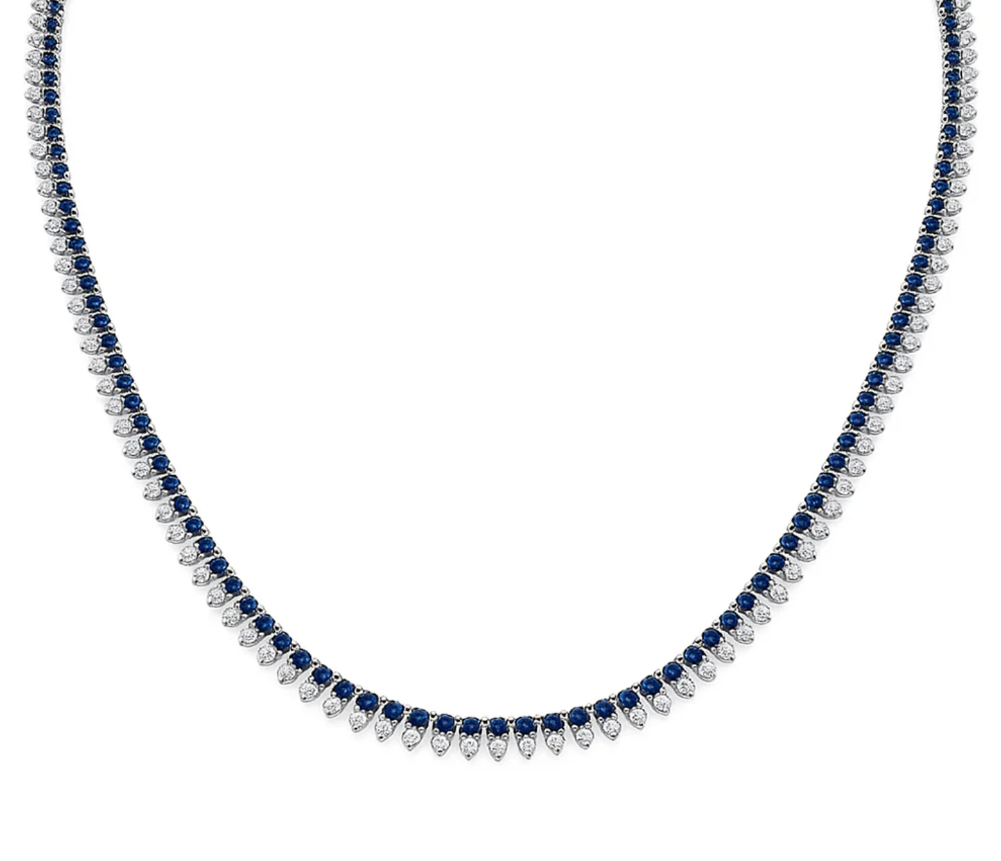 Collar Tennis con Gotas diamantes