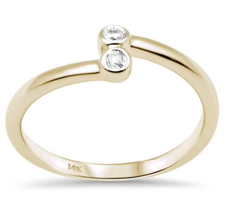 Anillo Diamantes en bisel