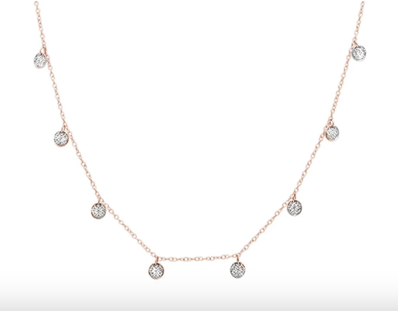 Collar con diamantes