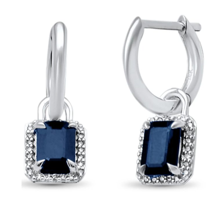 Huggies colgante de Zafiros