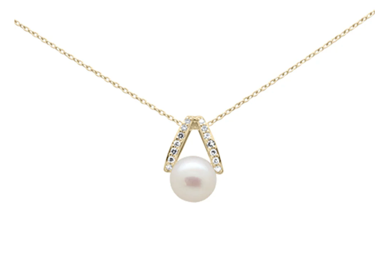 Collar Perla y Diamante