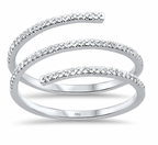 Anillo envolvente de diamantes