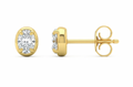 Oval Bezel Studs