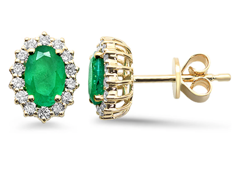 Lía Emerald Studs