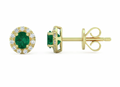 Aria Emerald Studs