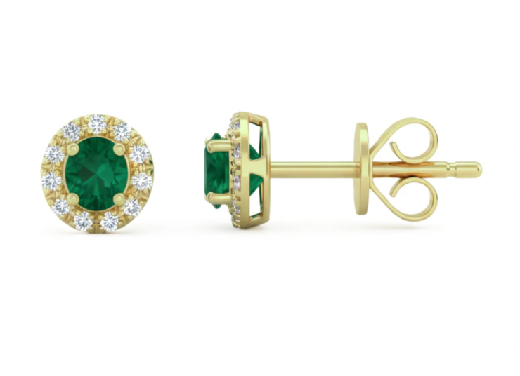 Aria Emerald Studs