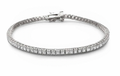 Pulsera tenis bisel cuadrado