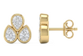 Aretes 3 diamantes