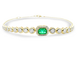 Bracelet Esmeralda y Diamantes