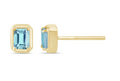 Studs Aguamarinas