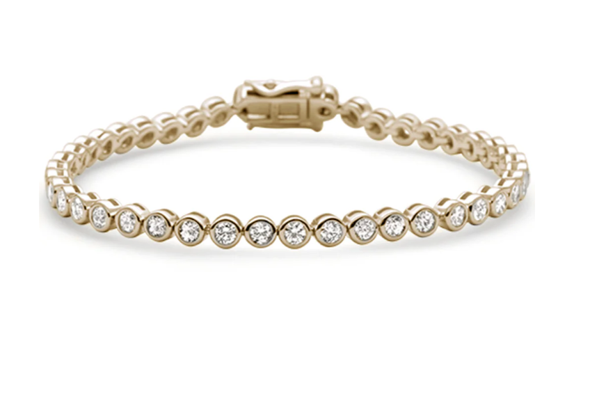 Pulsera tennis en bisel