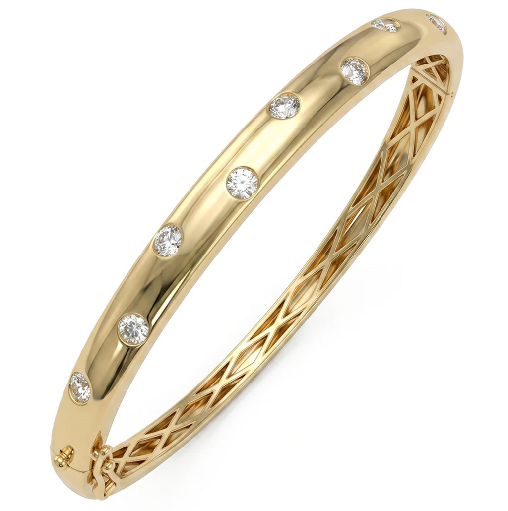 Pulsera Rígida de Diamantes