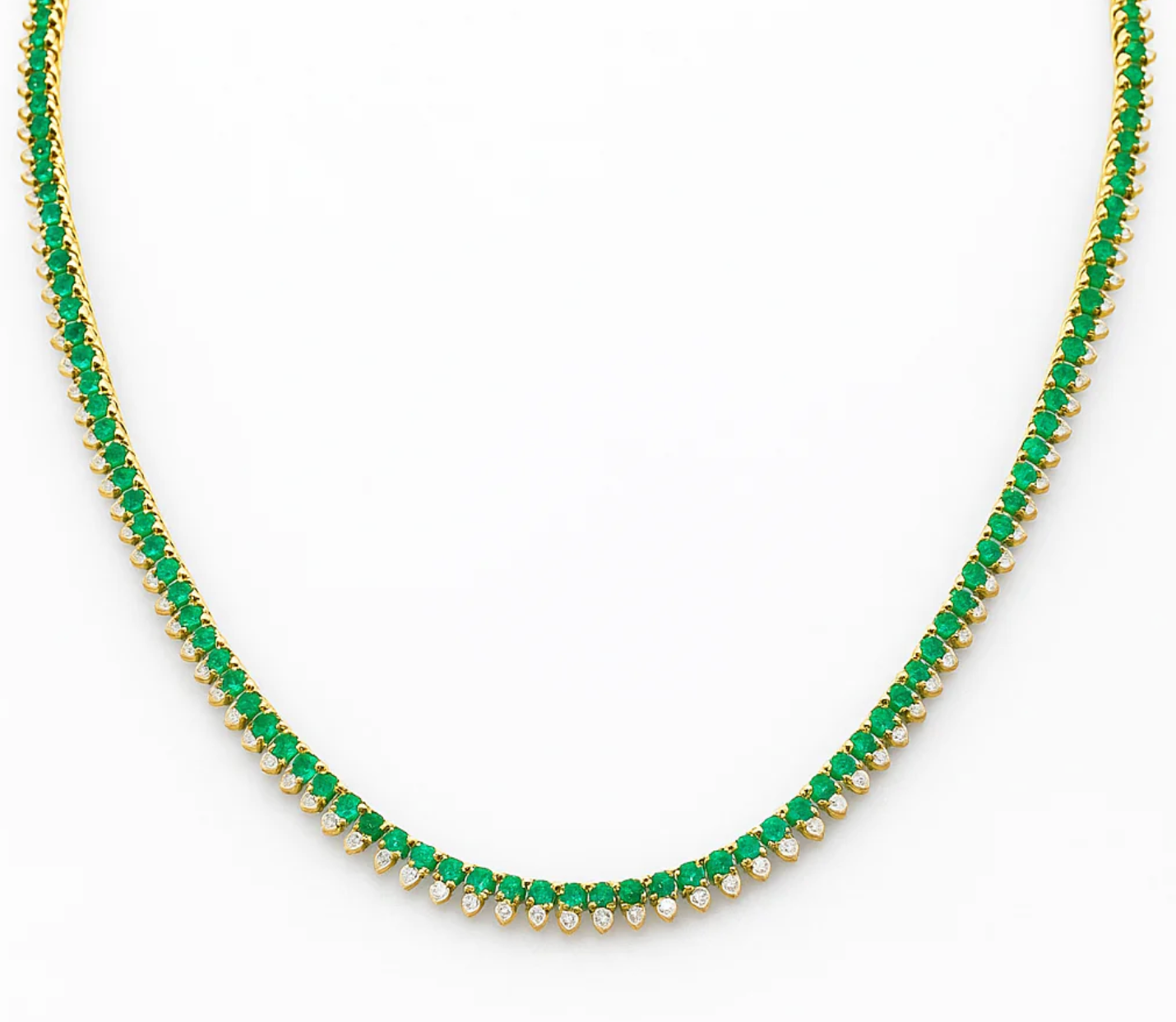 Collar Tennis con Gotas diamantes