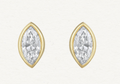 Bezel Marquise Diamond Studs