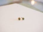 Aria Emerald Studs