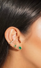 Lía Emerald Studs