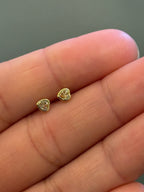 Broquel corazón en bisel Golden