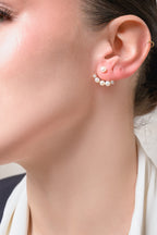 Earjackets Diamantes y Perlas