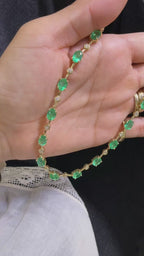 Collar de Diamantes y Esmeraldas