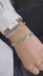 Bangle de Esmeraldas en Bisel