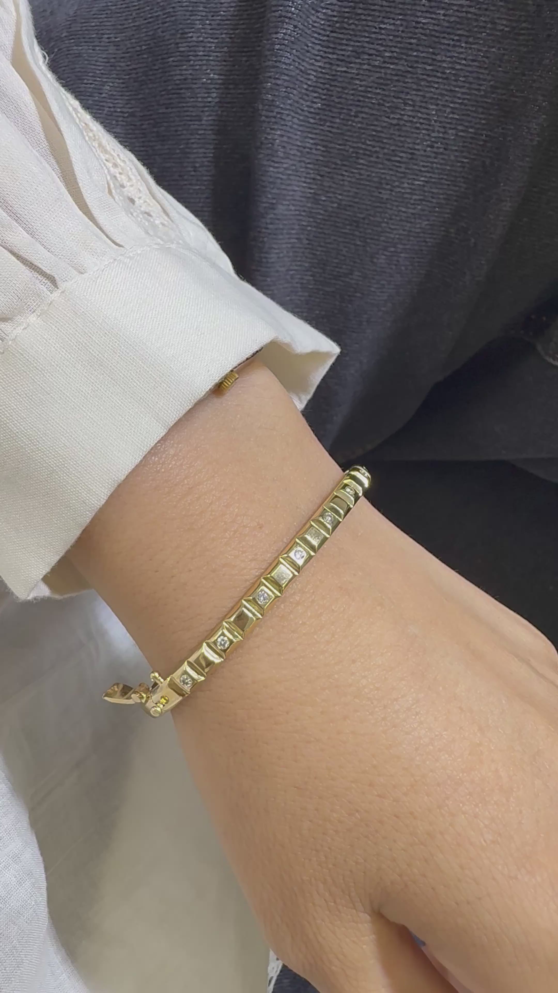 Bangle de Diamantes engastados