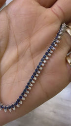 Collar Tennis con Gotas diamantes